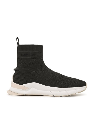 Calvin Klein Сникърси Knit Sock Boot HW0HW01539 Черен