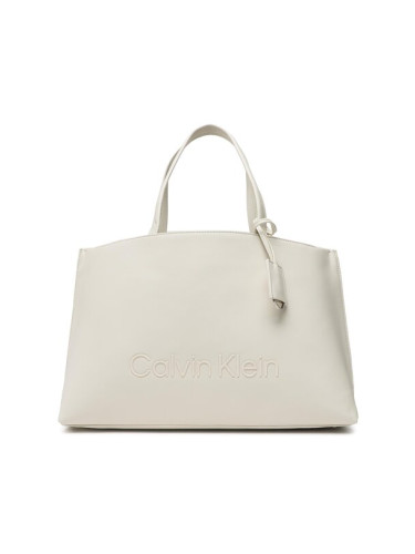 Calvin Klein Дамска чанта Ck Set Shopper Md K60K610172 Бежов