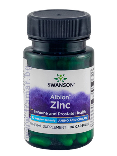 СУОНСЪН ХЕЛАТИРАН ЦИНК капсули 30 мг * 90