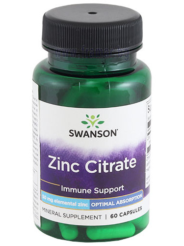 СУОНСЪН ЦИНК (ЦИТРАТ) капсули 50 мг * 60