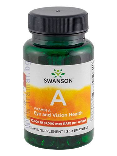 СУОНСЪН ВИТАМИН A 10000 IU капсули * 250