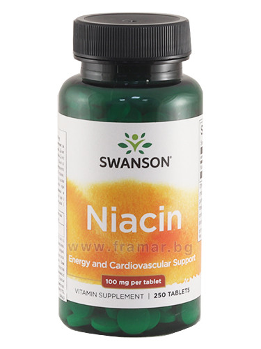 СУОНСЪН НИАЦИН (ВИТАМИН B3) таблетки 100 мг * 250