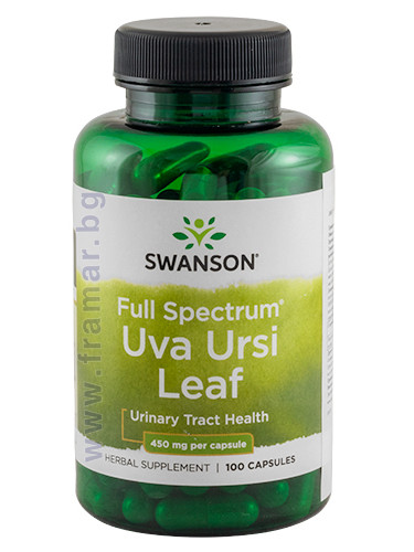 СУОНСЪН ЛИСТА ОТ МЕЧО ГРОЗДЕ (УВА УРСИ) капсули 450 мг * 100