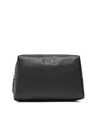 Calvin Klein Несесер Re-Lock Cosmetic Pouch Pbl K60K610271 Черен