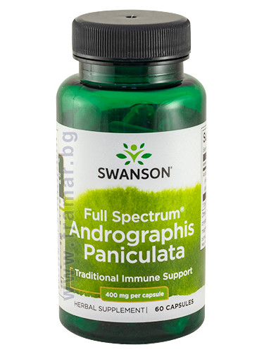 СУОНСЪН АНДРОГРАФИС ПАНИКУЛАТА ФУЛ СПЕКТРУМ капсули 400 мг * 60