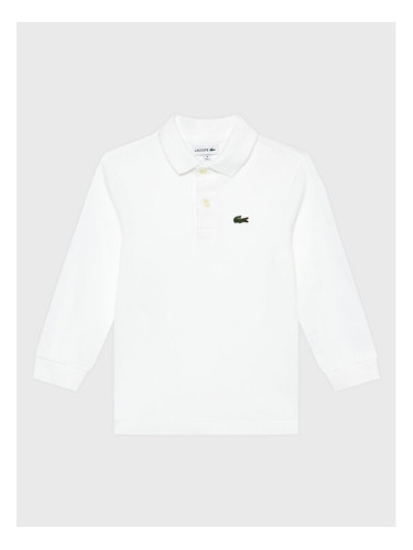 Lacoste Тениска с яка и копчета PJ8915 Бял Regular Fit