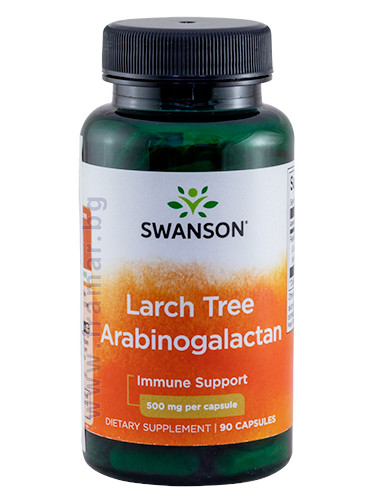 СУОНСЪН АРАБИНОГАЛАКТАН ОТ ЛИСТВЕНИЦА капсули 500 мг * 90