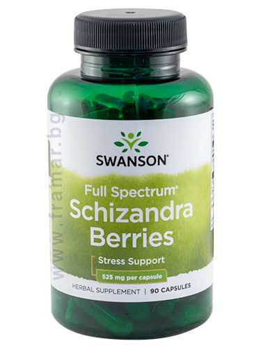 СУОНСЪН ПЛОДОВЕ ОТ ШИЗАНДРА ФУЛ СПЕКТРУМ капсули 525 мг * 90