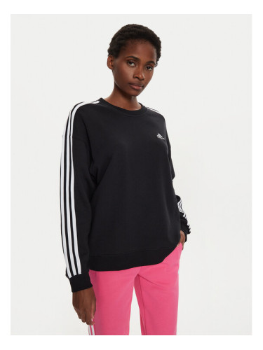 adidas Суитшърт Essentials 3-Stripes Sweatshirt IC8766 Черен Loose Fit