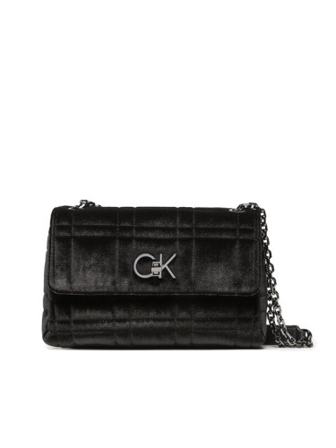 Calvin Klein Дамска чанта Re-Lock Ew Conv Xbody Velvet K60K610196 Черен