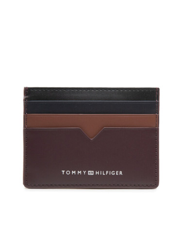 Tommy Hilfiger Калъф за кредитни карти Th Modern Leather Cc Holder AM0AM10616 Кафяв