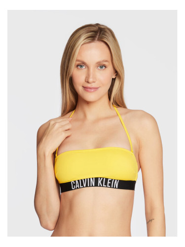 Calvin Klein Swimwear Горнище на бански Intense Power KW0KW01907 Жълт