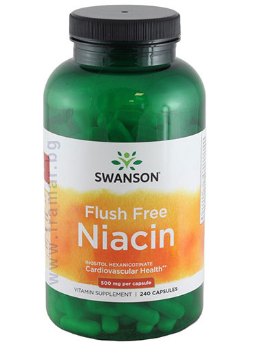 СУОНСЪН НИАЦИН капсули 500 мг * 240