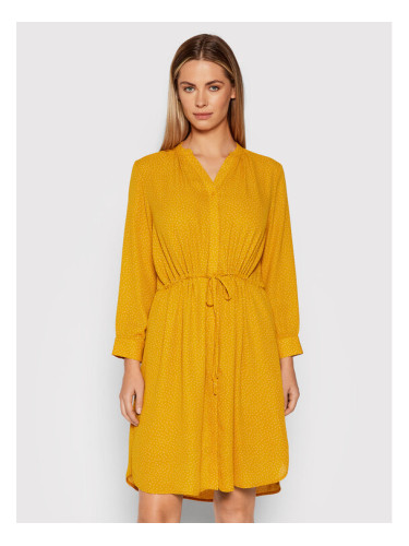 Selected Femme Рокля тип риза Damina 16059977 Жълт Regular Fit
