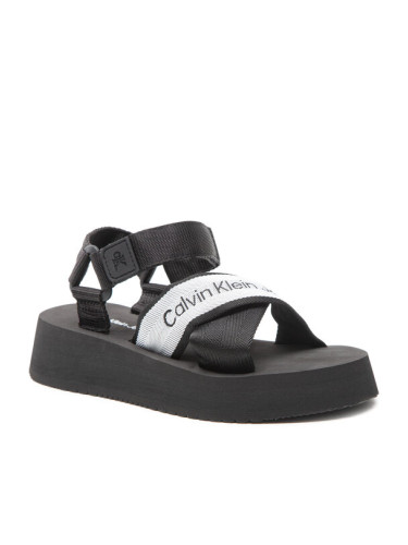 Calvin Klein Jeans Сандали Prefresato Sandal YW0YW00671 Черен