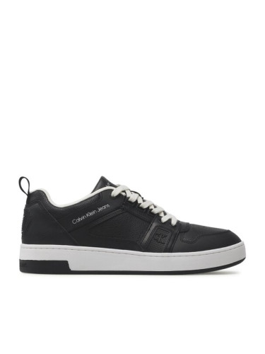 Calvin Klein Jeans Сникърси Basket Cupsole R Lth-Tpu Insert YM0YM00575 Черен