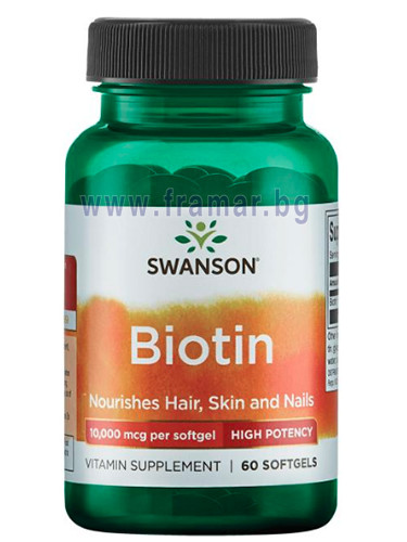 СУОНСЪН СУПЕР СИЛЕН БИОТИН капсули 10 000 мкг * 60