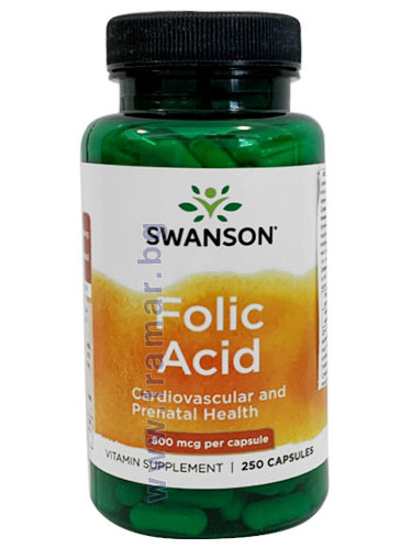 СУОНСЪН ФОЛИЕВА КИСЕЛИНА капсули 800 мкг * 250