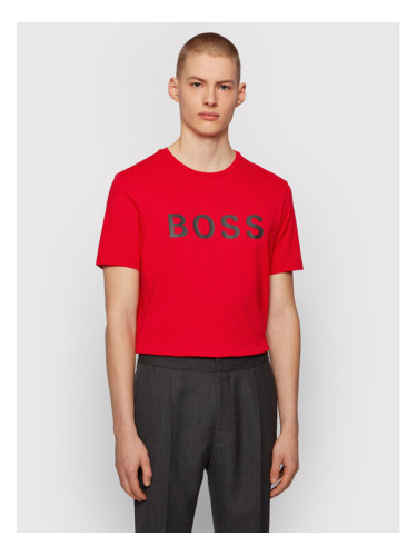 Boss Тишърт Tiburt 50430889 Червен Regular Fit