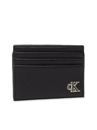 Calvin Klein Jeans Калъф за кредитни карти Minimal Monogram +Cc Card Case K60K609353 Черен