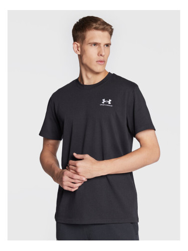 Under Armour Тишърт Ua Logo Embroidered 1373997 Черен Relaxed Fit
