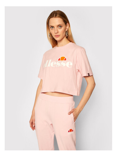 Ellesse Тишърт Alberta SGS04484 Розов Cropped Fit