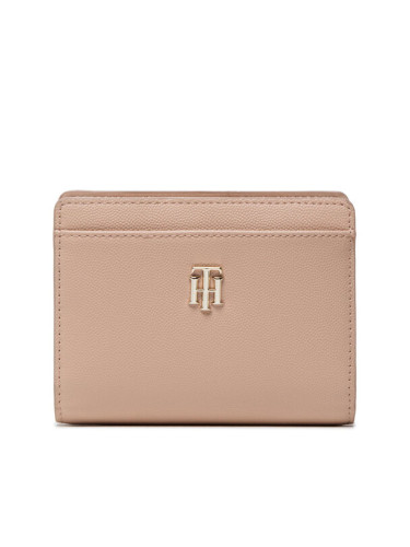 Tommy Hilfiger Голям дамски портфейл Th Timeless Med Wallet AW0AW11616 Бежов