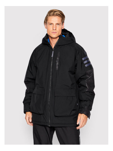 adidas Зимно яке Utilitas Insulated H65743 Черен Relaxed Fit