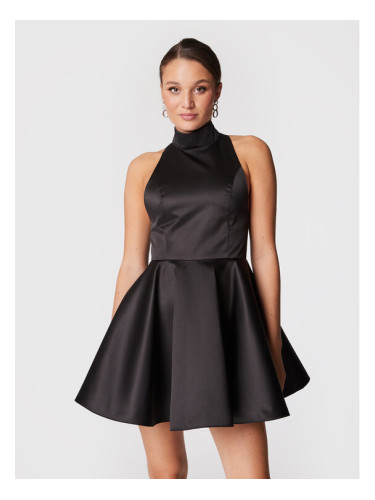 ROTATE Коктейлна рокля Cora RT1508 Черен Regular Fit