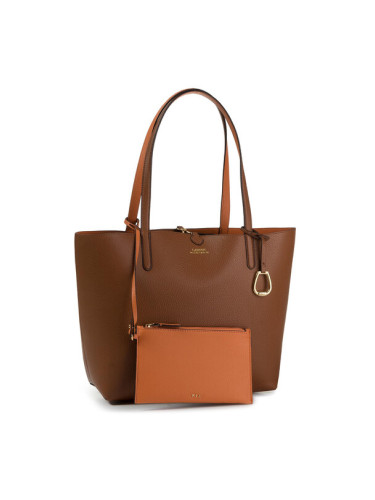 Lauren Ralph Lauren Дамска чанта Rvrsble Tote 431795329002 Оранжев