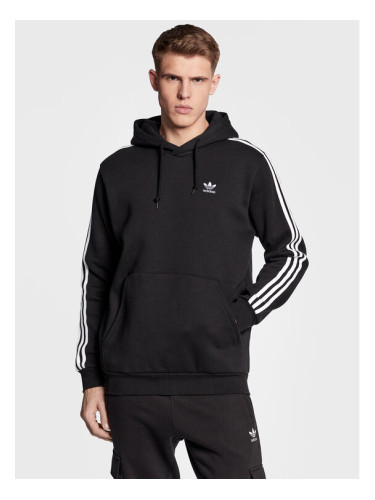 adidas Суитшърт Adicolor Classics 3-Stripes Hoodie IA6346 Черен Regular Fit