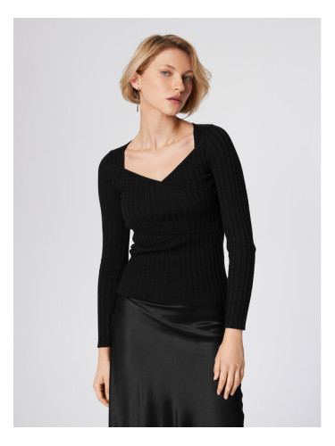 Simple Блуза SWD511-01 Черен Slim Fit