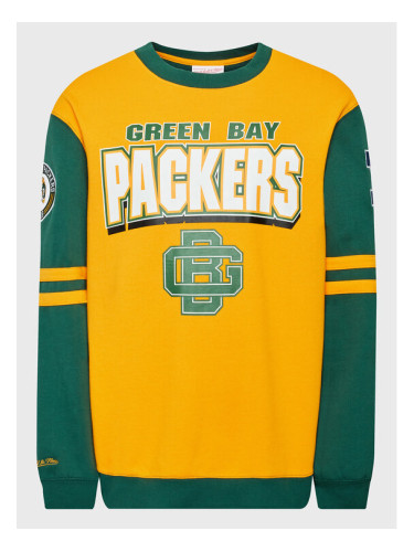 Mitchell & Ness Суитшърт FCPO3400 Жълт Regular Fit