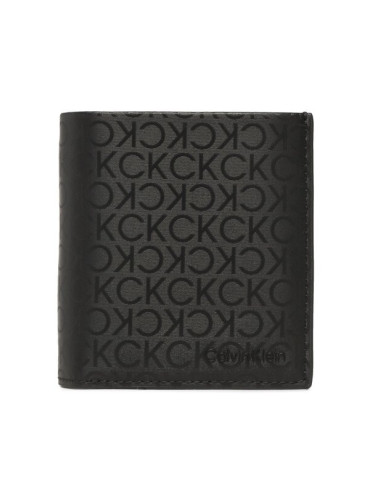 Calvin Klein Малък мъжки портфейл Daily Tech Trifold 6Cc W/Magcoin K50K510196 Черен