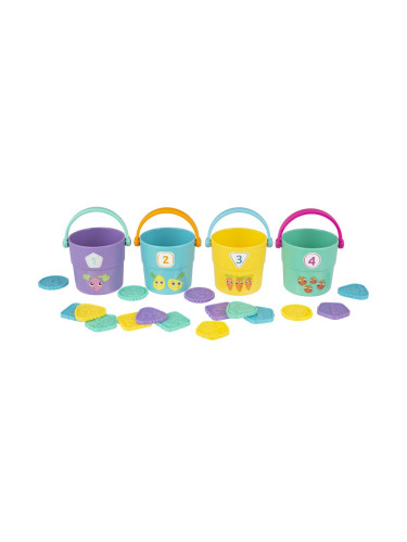 Активна играчка Кофички с жетони за броене и сортиране Playgro