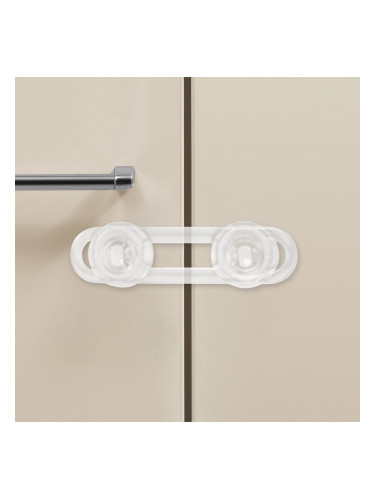 Гъвкаво устройство за заключване на шкаф – прозрачно, Safety1st