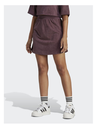 adidas спортна пола adicolor Classics Suede HM1687 Бордо Slim Fit