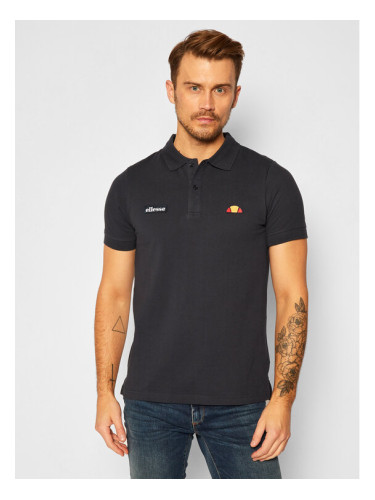 Ellesse Тениска с яка и копчета Montura SHS04475 Тъмносин Regular Fit