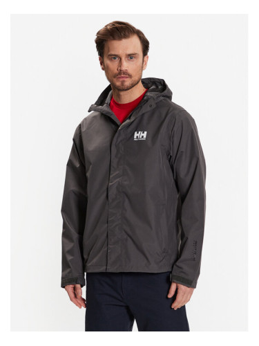 Helly Hansen Яке за дъжд Seven 62047 Сив Regular Fit