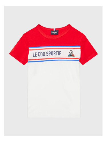 Le Coq Sportif Тишърт 2310043 Бял Regular Fit