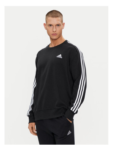 adidas Суитшърт Essentials IC9317 Черен Regular Fit