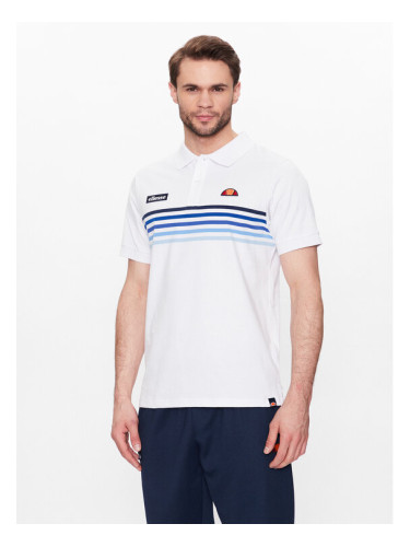 Ellesse Тениска с яка и копчета Vinzona SHR14634 Бял Regular Fit