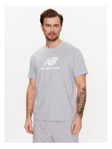 New Balance Тишърт MT31541 Сив Relaxed Fit