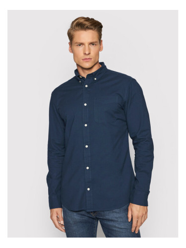 Jack & Jones Риза Brook Oxford 12192150 Тъмносин Slim Fit