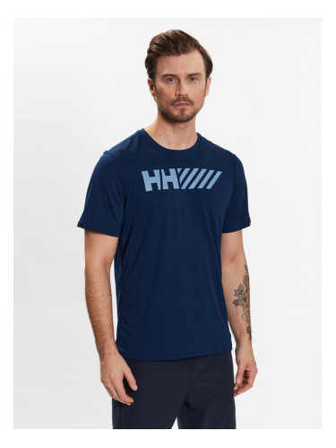 Helly Hansen Тениска от техническо трико Lifa 48498 Тъмносин Regular Fit
