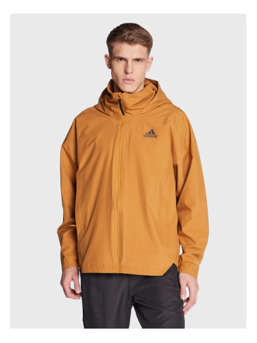 adidas Преходно яке Traveer RAIN.RDY Jacket (Gender Neutral) HG6013 Бежов Regular Fit