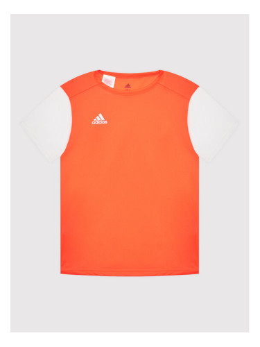 adidas Тениска от техническо трико Estro 19 DP3227 Оранжев Regular Fit