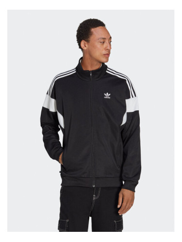 adidas Суитшърт Adicolor Classics Cut Line Track Top HS2064 Черен Loose Fit