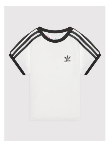 adidas Тишърт Adicolor 3-Stripes H31181 Бял Regular Fit