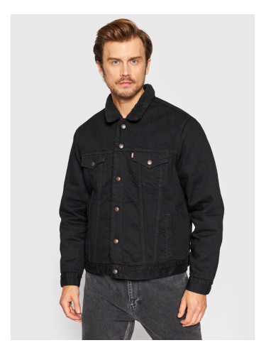 Levi's® Дънково яке Type III Sherpa 16365-0100 Черен Regular Fit